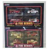 (2) Corgi Fire Heroes Commemorative Die Cast Sets