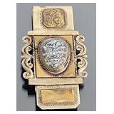 Mexican Sterling Silver & Abalone Shell Money Clip