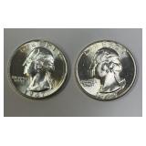 1940 &1947 Washington Silver Quarters