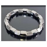 Designer Sterling Silver Brutalist Bracelet
