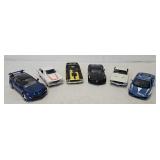 (6) Asst 1:24 Die Cast Car Models