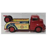 Wyandotte 15"L Tin Litho & Plastic Tow Truck