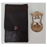 14k gold Bicycle medal, 1895 Monmouth County Champ