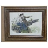 16 x 11 "A World Before Them" Framed Print