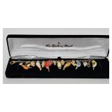 Danbury Mint 24k Gold Plated Song Bird Bracelet