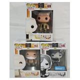 (3) Funko Pop! Walking Dead Figures (MIB)