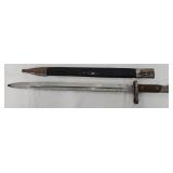 WWI M1913 Spanish Bayonet w/Leather Scabbard