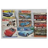 (9) Asst Model Vehicle Kits w/Orig Boxes
