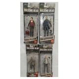 (4) 2014 McFarlane Walking Dead 5" Action Figures