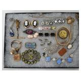 Collection of Antique Victorian to Deco Jewelry