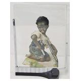 Victorian Black Americana Die Cut Valentine