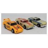 (3) 1977 Ideal HO Slotless Racing Cars