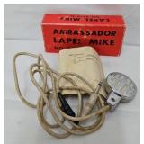Ambassador No 5910-SL Lapel Mike w/Orig Box