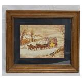 9 x 7 "Alken Hunts" Framed Print