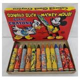 1939 Donald Duck & Mickey Mouse Crayons w/OB