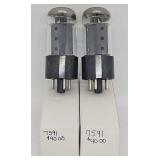 (2) Westinghouse #7591 Lowery Organ Vacuum Tubes