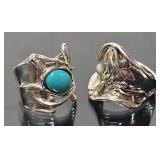 (2) Sterling Silver Rings