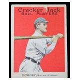 1914 Cracker Jack #107 Tom Downey Baseball Card