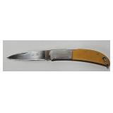 Al-Mar White Micarta Hawk Model Pocket Knife
