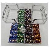 600 Las Vegas Poker Room Poker Chips in Case