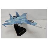 Sukhoi Su-27 Flanker Mahogany Executive Desk Model