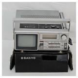 Sanyo TPM2170 Quartz AM/FM Clock/Radio/TV