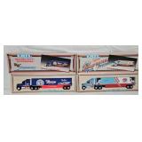 (2) Ertl White Rose Richard Petty Die Cast Haulers