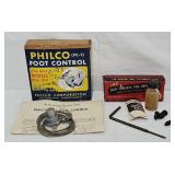 Philco Automotive Radio Foot Control & Tire Kit