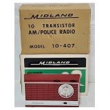 New/Old Midland Model 10-407 VHF/AM Police Radio
