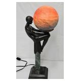 Art Deco "Enigme" Bronze + Marble Lamp