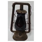 Dietz Monarch Railroad Lantern w/Red Globe