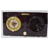 GE Model 510F Bakelite Tube Type Clock Radio