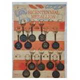 Store Card of 1976 Bicentennial Medallion Keychain