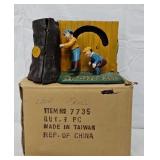 "Leap Frog" Cast Iron Mechanical Bank