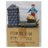"Artillery" Cast Iron Mechanical Bank