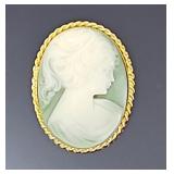 2 3/4ï¿½ Vintage Cameo Brooch