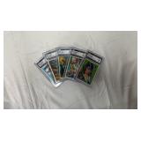 (5) Graded 1966T Batman (Black Bat) Trading Cards