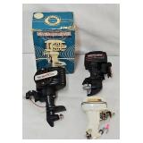 (3) Mini Battery Op Outboard Motors
