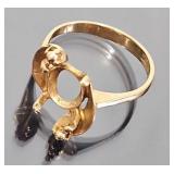 10KT Gold Ring Setting (1.7gr)