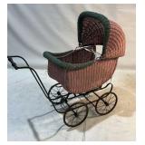 Antique Wicker Baby Carriage