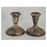 Pr Sterling candle holders