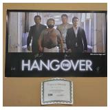 Autographed (10) Signature "The Hangover" POster