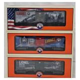 Lionel 2012,2013, 2014 Dealer Appreciation Boxcars