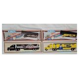 (2) Ertl White Rose Dale Earhardt Die Cast Haulers