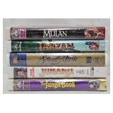 (5) Factory Sealed Disney VHS Movie Tapes