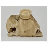 Carved ivory elephant