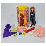 1970 Ideal Grow Hair Crissy Doll w/Rare Tote Case