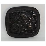 Netsuke- Antique carved wood button