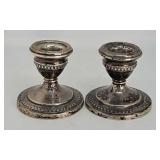 Pr Sterling candle holders