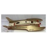 Vintage 36" Miss Budweiser R/C Hydroplane Boat